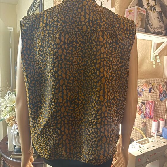 INC up-cycle Embroidered Sleeveless Zip-Up customized embroidery by RCBCFASHION - Picture 4 of 4